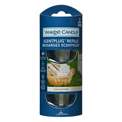 Yankee Candle Náplň do difuzéru Clean Cotton (ScentPlug Refills) 2 x 18,5 ml