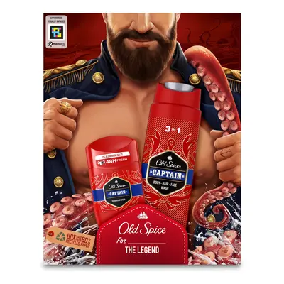 Old Spice Dárková sada péče o tělo Captain Dark