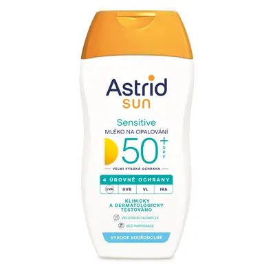 Astrid Mléko na opalování Sensitive SPF 50+ Sun 150 ml