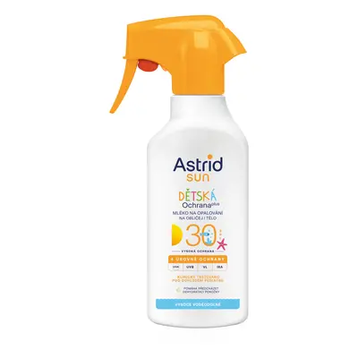 Astrid Dětské mléko ve spreji na opalování SPF 30 Sun 200 ml