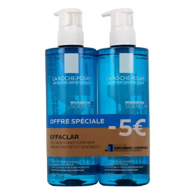 La Roche Posay Sada čisticích pěnových gelů bez mýdla Effaclar (Purifying Foaming Gel) 2 x 400 m