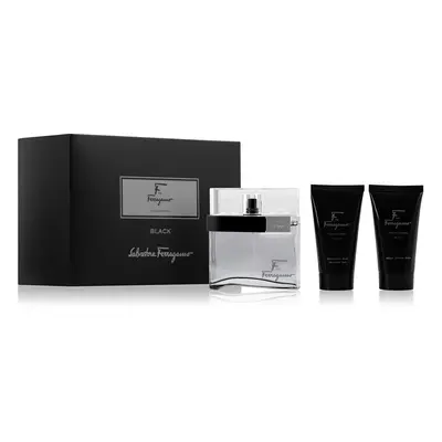 Salvatore Ferragamo F By Ferragamo Black - EDT 100 ml + sprchový gel 75 ml + balzám po holení 75