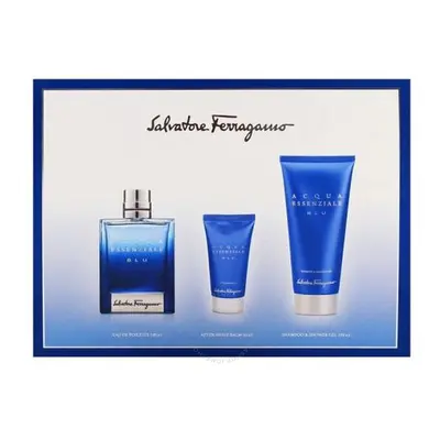 Salvatore Ferragamo Acqua Essenziale Blu - EDT 100 ml + 2v1 sprchový gel a šampon 100 ml + balzá