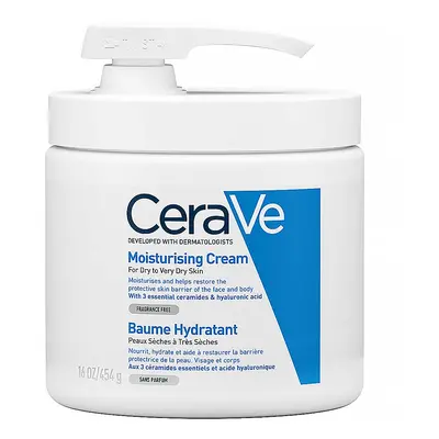 CeraVe Hydratační krém pro suchou a velmi suchou pokožku (Moisturizing Cream) 454 g