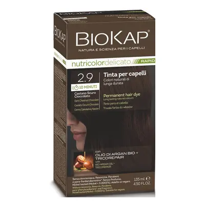 Biokap BIOKAP DELICATO RAPID barva na vlasy - 2.9 Tmavě čokoládově kaštanová 135 ml