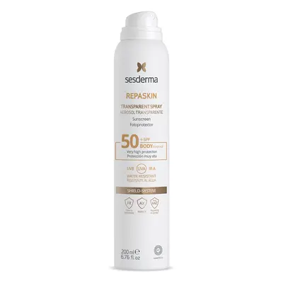 Sesderma Sprej na opalování SPF 50+ Repaskin (Transparent Spray) 200 ml