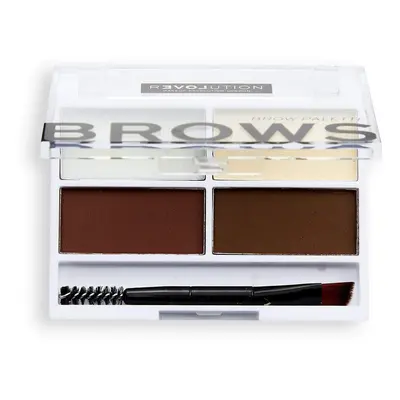 Revolution Sada na úpravu obočí Relove Colour Cult (Brow Palette) 3,2 g Dark