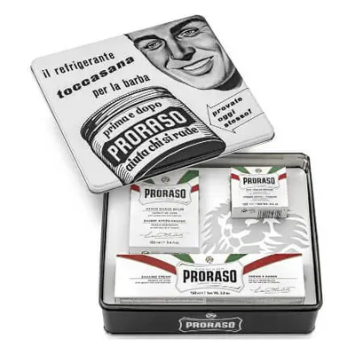 Proraso Klasická dárková sada na holení pro citlivou pokožku White