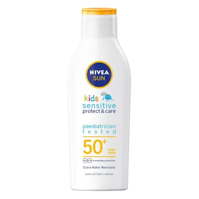 Nivea Dětské mléko na opalování SPF 50+ Sun Kids (Pure & Sensitive Sun Lotion) 200 ml