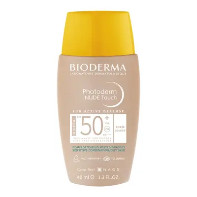 Bioderma Tónovaný fluid pro smíšenou až mastnou pleť Photoderm Nude Touch Mineral SPF 50+ (Fluid