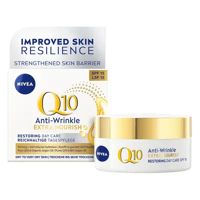 Nivea Výživný denní krém proti vráskám Q10 OF 15 (Anti-Wrinkle Extra Nourishing Cream) 50 ml