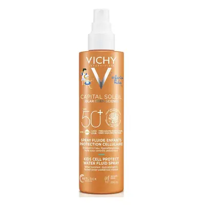 Vichy Dětský sprej na opalování SPF 50+ Capital Soleil (Kids Cell Protect Water Fluid Spray) 200