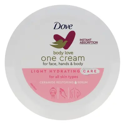 Dove Hydratační krém na obličej a tělo Body Love (Light Hydratation Care) 250 ml