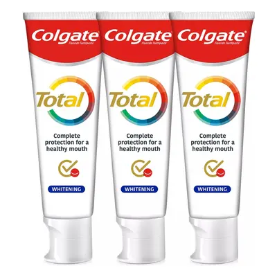 Colgate Bělicí zubní pasta Total Whitening Trio 3 x 75 ml