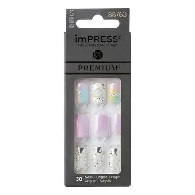 KISS Samolepící nehty imPRESS Premium - Sweet Life 30 ks