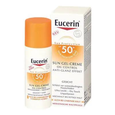 Eucerin Ochranný krémový gel na opalování na obličej Oil Control SPF 50+ 50 ml