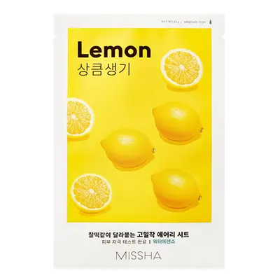 Missha Plátýnková maska s výtažkem z citronu Lemon (Airy Fit Sheet Mask) 19 g