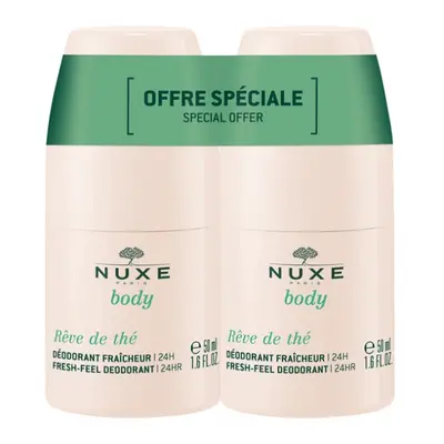 Nuxe Sada kuličkových deodorantů Reve de Thé (Fresh-Feel Deodorant 24h Duo) 2 x 50 ml