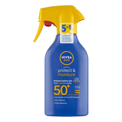 Nivea Hydratační sprej na opalování s pumpičkou SPF 50+ Sun (Protect & Moisture Spray) 270 ml