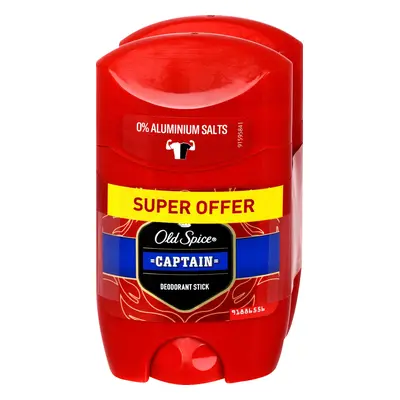 Old Spice Sada tuhých deodorantů Captain 2 x 50 ml