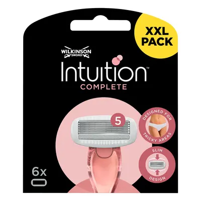 Wilkinson Sword Náhradní hlavice Intuition Complete 6 ks