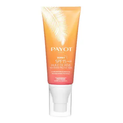 Payot Suchý olej na opalování na tělo a vlasy SPF 15 Sunny (The Sublimating Tan Effect) 100 ml