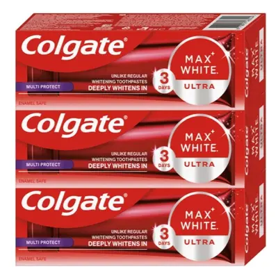 Colgate Zubní pasta Max White Ultra Protect Trio 3 x 50 ml