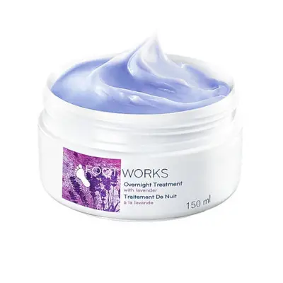 Avon Levandulový zklidňující krém na nohy Foot Works (Overnight Treatment) 150 ml