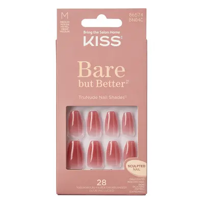 KISS Gelové nehty Bare-But-Better Nails Nude Nude 28 ks