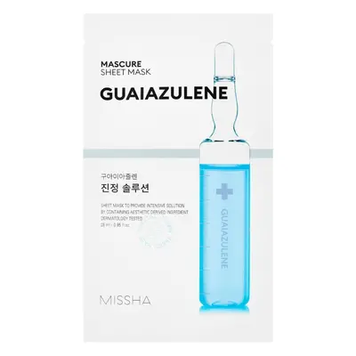 Missha Zklidňující pleťová maska Guaiazulene (Mascure Sheet Mask) 28 ml