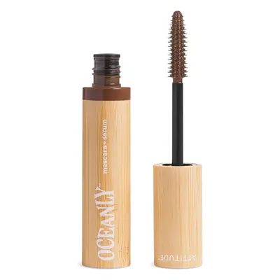 Attitude Řasenka se sérem pro výživu řas 2v1 Oceanly (Mascara + Serum) 7 g Brown