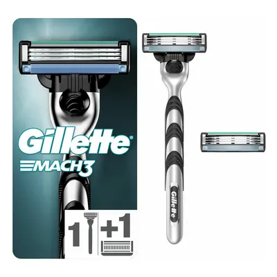 Gillette Holicí strojek Mach3 + 2 hlavice