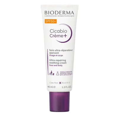 Bioderma Zklidňující reparační krém SPF 50 Cicabio Crème+ (Ultra-Repairing Soothing Cream) 40 ml