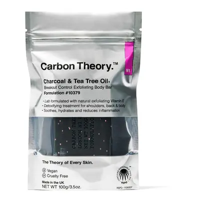 Carbon Theory Exfoliační tělové mýdlo Charcoal & Tea Tree Oil Breakout Control (Exfoliating Body