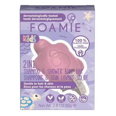 Foamie Dětská sprchová péče na tělo a vlasy Cherry (2 in 1 Shampo & Shower Body Bar) 80 g