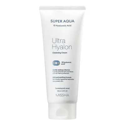 Missha Hydratační čisticí krém Super Aqua Ultra Hyalon (Cleansing Cream) 200 ml