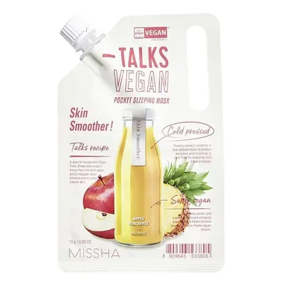 Missha Veganská noční pleťová maska Talks Vegan Squeeze Skin Smoother (Pocket Sleeping Mask) 10 