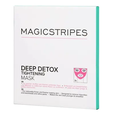 MAGICSTRIPES Detoxikační pleťová maska (Deep Detox Tightening Mask) 3 ks