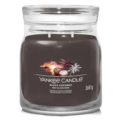 Yankee Candle Aromatická svíčka Signature sklo střední Black Coconut 368 g