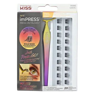 KISS Umělé trsové řasy imPRESS Press on Falsies Kit 01