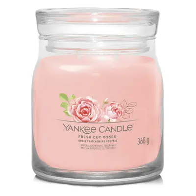 Yankee Candle Aromatická svíčka Signature sklo střední Fresh Cut Roses 368 g