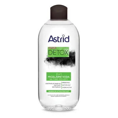 Astrid Micelární voda 3v1 pro normální až mastnou pleť Citylife Detox 400 ml