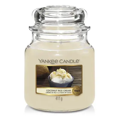 Yankee Candle Vonná svíčka Classic střední Coconut Rice Cream 411 g