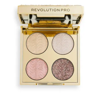 Revolution PRO Paletka očních stínů Ultimate Crystal Eye Quad Champagne Crystal 3,2 g