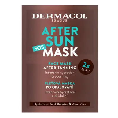 Dermacol Pleťová maska po opalování After Sun (Face Mask) 2 x 8 ml