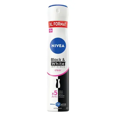 Nivea Antiperspirant ve spreji Black & White Clear 200 ml