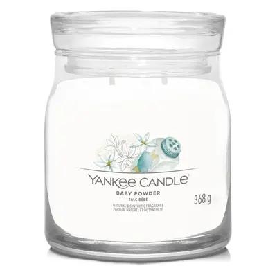 Yankee Candle Aromatická svíčka Signature sklo střední Baby Powder 368 g