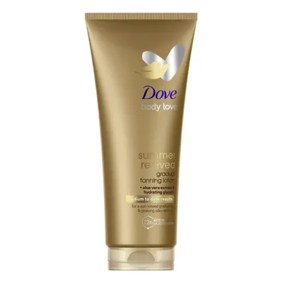 Dove Tónovací tělové mléko Medium to Dark (Tanning Lotion) 200 ml