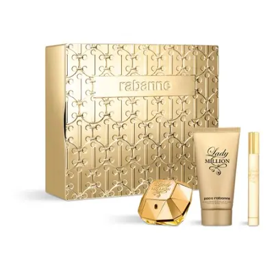 Rabanne Lady Million - EDP 50 ml + tělové mléko 75 ml + EDP 10 ml