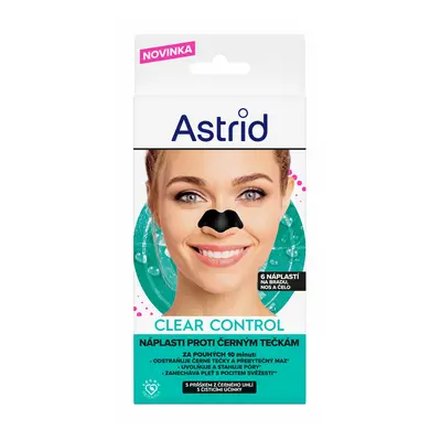 Astrid Náplasti proti černým tečkám Clear Control 6 ks